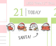 Load image into Gallery viewer, S_201 Squidge as Santa | Squidge Stickers | Planner Stickers
