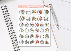 S_212 Squidge Loves Festive Decorating | Squidge Stickers | Planner Stickers