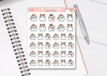 Load image into Gallery viewer, S_214 Squidge Loves Winter Hats | Squidge Stickers | Planner Stickers
