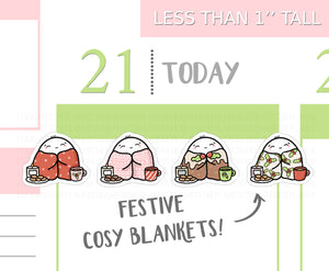 S_215 Squidge Loves Festive Blankets | Squidge Stickers | Planner Stickers