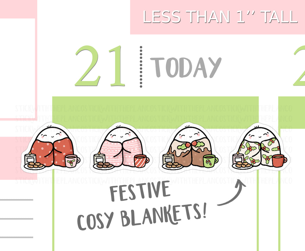 S_215 Squidge Loves Festive Blankets | Squidge Stickers | Planner Stickers