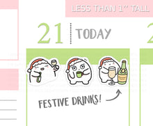 Load image into Gallery viewer, S_216 Squidge Loves Festive Drinks | Squidge Stickers | Planner Stickers
