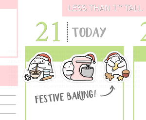 S_217 Squidge Loves Festive Baking | Squidge Stickers | Planner Stickers