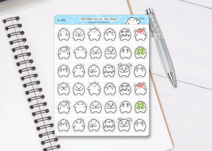 S_222 Squidge Emotions Sampler | Squidge Stickers | Planner Stickers