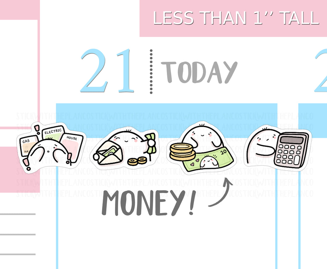 S_224 Squidge Loves Budgeting | Squidge Stickers | Planner Stickers