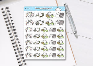 S_224 Squidge Loves Budgeting | Squidge Stickers | Planner Stickers