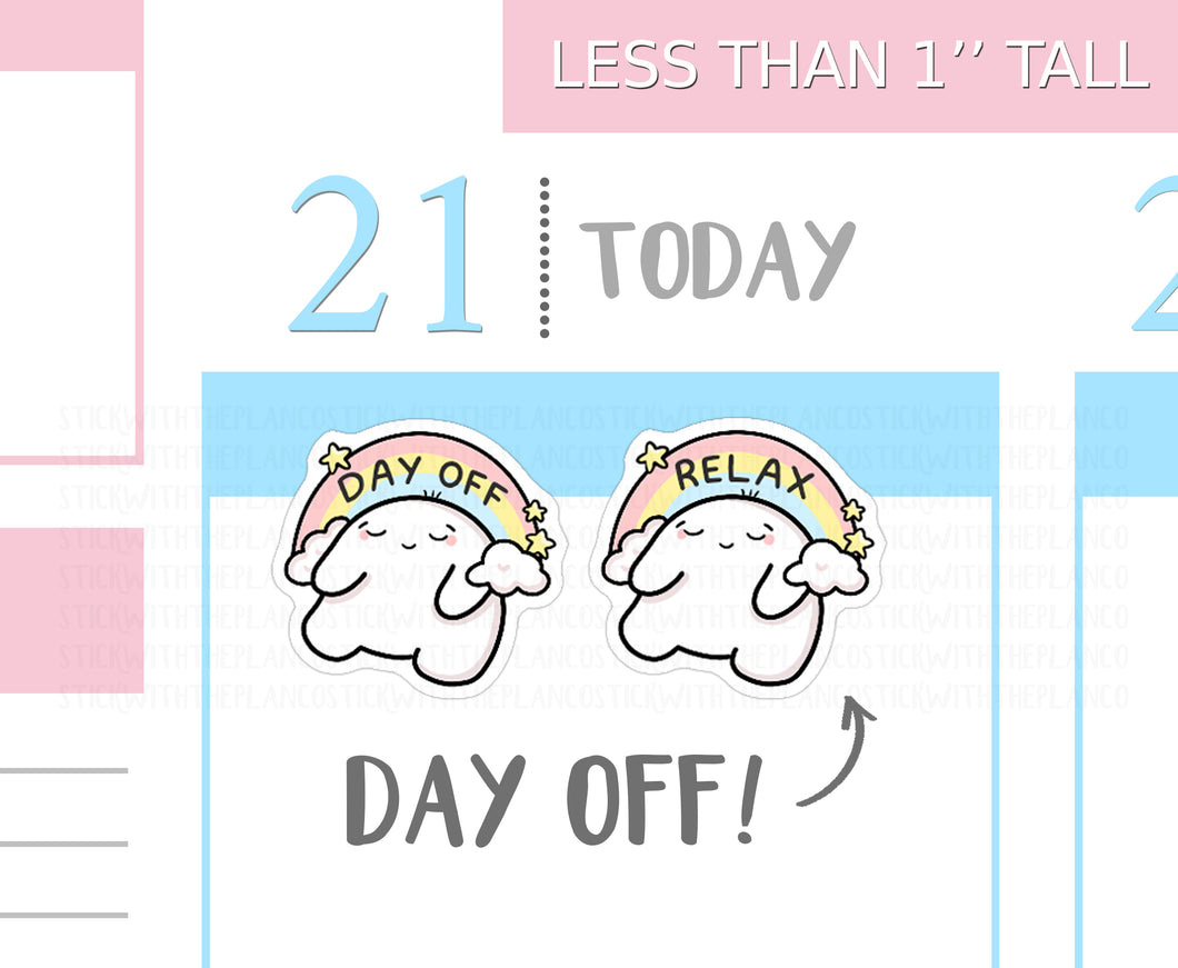 S_226 Squidge Has a Day Off | Squidge Stickers | Planner Stickers