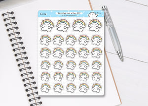 S_226 Squidge Has a Day Off | Squidge Stickers | Planner Stickers