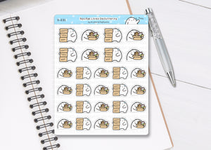 S_231 Squidge is Decluttering | Squidge Stickers | Planner Stickers