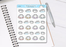 Load image into Gallery viewer, S_232 Squidge Loves Swimming | Squidge Stickers | Planner Stickers
