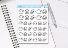 Load image into Gallery viewer, S_237 Squidge Gets a Haircut | Squidge Stickers | Planner Stickers
