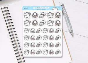 S_237 Squidge Gets a Haircut | Squidge Stickers | Planner Stickers