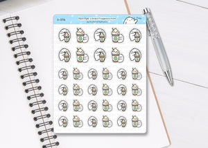 S_256 Squidge Loves Frappuccino's | Squidge Stickers | Planner Stickers