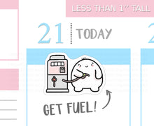 Load image into Gallery viewer, S_272 Squidge Gets Fuel | Squidge Stickers | Planner Stickers
