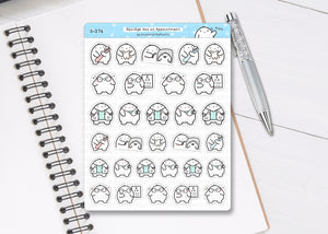 S_276 Squidge Appointments Sampler | Squidge Stickers | Planner Stickers