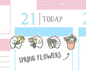 S_278 Squidge Loves Spring Flowers | Squidge Stickers | Planner Stickers