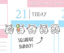 Load image into Gallery viewer, S_281 Squidge Bunny | Squidge Stickers | Planner Stickers
