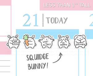 S_281 Squidge Bunny | Squidge Stickers | Planner Stickers