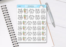 Load image into Gallery viewer, S_281 Squidge Bunny | Squidge Stickers | Planner Stickers
