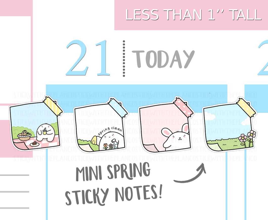 S_282 Squidge Mini Sticky Notes (Spring Theme) | Squidge Stickers | Planner Stickers