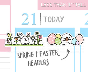 S_284 Squidge Spring/Easter Headers | Squidge Stickers | Planner Stickers