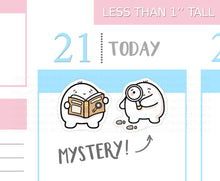 Load image into Gallery viewer, S_292 Squidge Reads Mystery Books | Squidge Stickers | Planner Stickers
