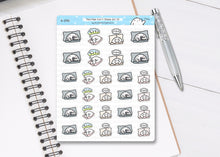 Load image into Gallery viewer, S_293 Squidge Can&#39;t Sleep (pt 2) | Squidge Stickers | Planner Stickers
