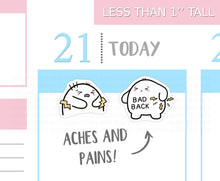 Load image into Gallery viewer, S_294 Squidge Has Aches and Pains | Squidge Stickers | Planner Stickers
