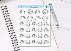 S_294 Squidge Has Aches and Pains | Squidge Stickers | Planner Stickers