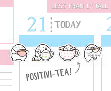 Load image into Gallery viewer, S_298 Squidge Loves Positivi-tea | Squidge Stickers | Planner Stickers
