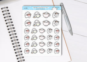 S_298 Squidge Loves Positivi-tea | Squidge Stickers | Planner Stickers