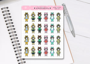 L_001 AC Character Dress Up | Lottie Stickers | Planner Stickers