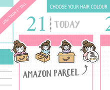 Load image into Gallery viewer, L_225 Package Delivery (Amazon) | Lottie Stickers | Planner Stickers
