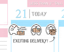 Load image into Gallery viewer, S_082 Squidge Gets A Delivery | Squidge Stickers | Planner Stickers
