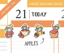 Load image into Gallery viewer, FL_001 Autumn Apples | Lottie Stickers | Autumn/Fall and Halloween Planner Stickers
