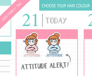 L_206 Mega Attitude | Lottie Stickers | Planner Stickers