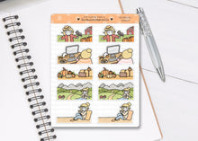 Load image into Gallery viewer, FL_023 Cute Fall Banners (1.5&#39;&#39; wide) | Lottie Stickers | Autumn/Fall and Halloween Planner Stickers
