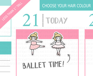 L_183 Ballet Dancing | Lottie Stickers | Planner Stickers