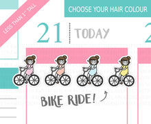 Load image into Gallery viewer, L_010 Bike Ride | Lottie Stickers | Planner Stickers
