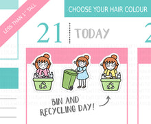 Load image into Gallery viewer, L_102 Bin Day and Recycling | Lottie Stickers | Planner Stickers
