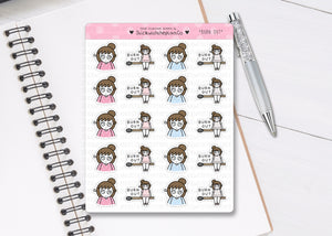 L_184 Burn Out | Lottie Stickers | Planner Stickers