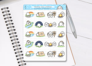 S_128 Squidge Goes Camping | Squidge Stickers | Planner Stickers