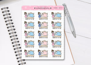 L_016 Change Sheets | Lottie Stickers | Planner Stickers