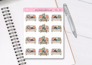 L_018 Chill Time | Lottie Stickers | Planner Stickers