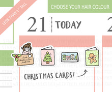 Load image into Gallery viewer, CL_029 Christmas Cards | Lottie Stickers | Festive Planner Stickers
