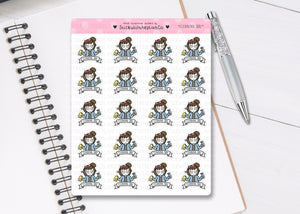 L_020 Cleaning Day | Lottie Stickers | Planner Stickers