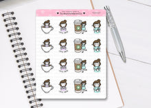 Load image into Gallery viewer, L_022 Coffee Break | Lottie Stickers | Planner Stickers
