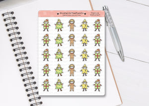 CL_004 Festive Costumes! | Lottie Stickers | Festive Planner Stickers