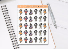 Load image into Gallery viewer, FL_006 Halloween Costumes | Lottie Stickers | Autumn/Fall and Halloween Planner Stickers
