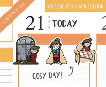 Load image into Gallery viewer, FL_007 Cosy Day | Lottie Stickers | Autumn/Fall and Halloween Planner Stickers
